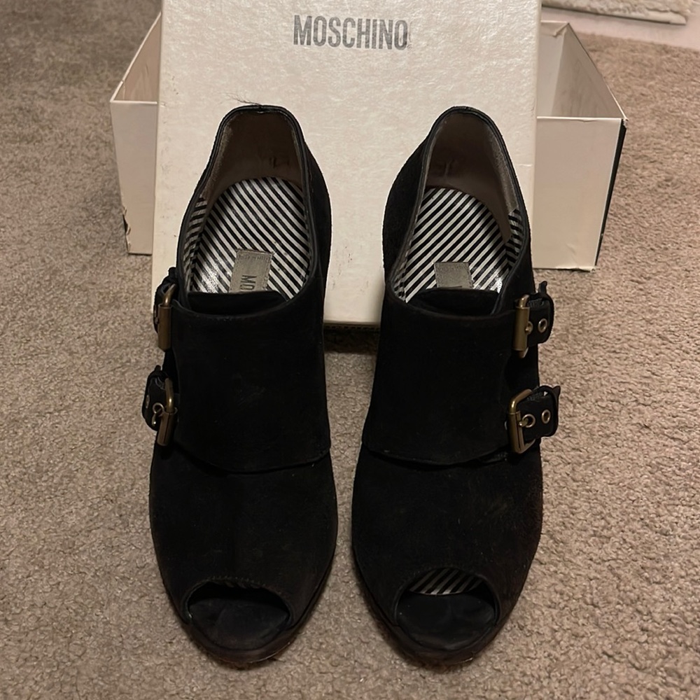 Moschino Peep Toe Bootie